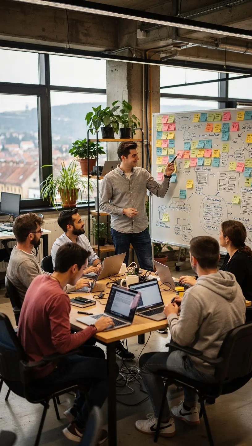 Professional team collaboration